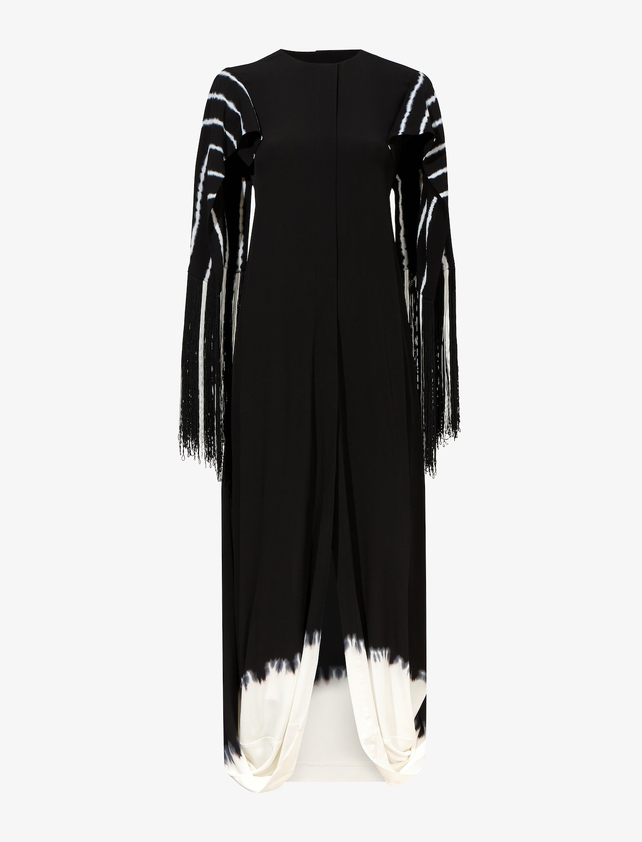 Tie Dye Fringe Gathered Dress #4