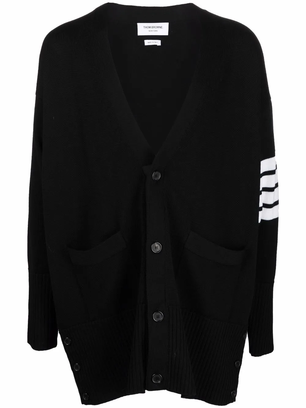 

Thom Browne 4-Bar stripe V-neck cardigan - Black