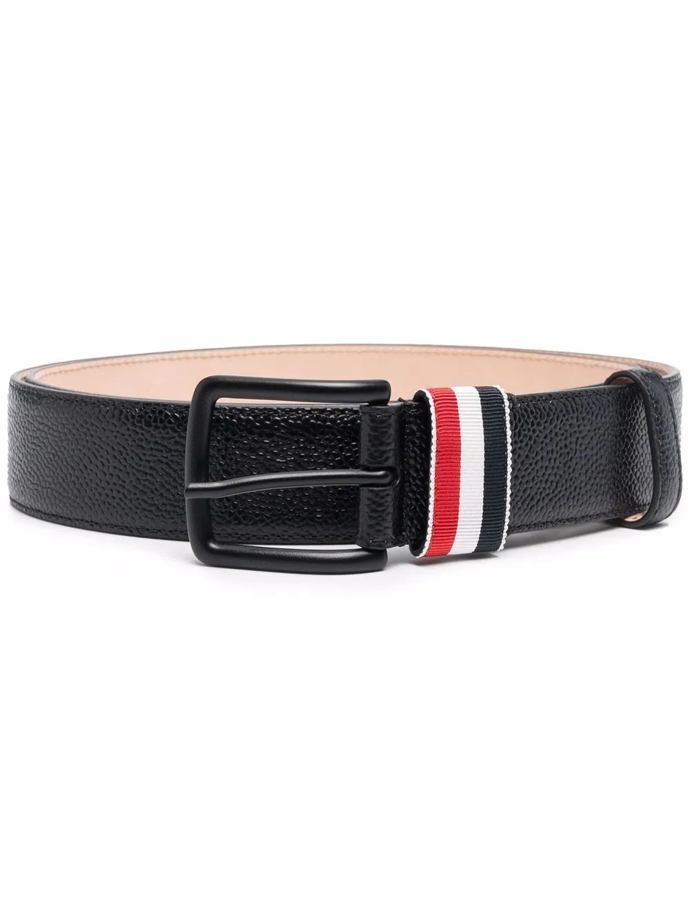 

Thom Browne signature three stripe detail belt - Black