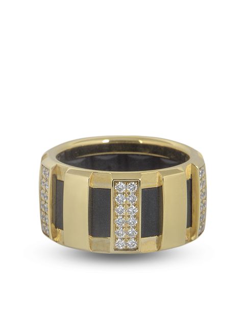 Chaumet pre-owned 18kt yellow gold diamond Class one ring
