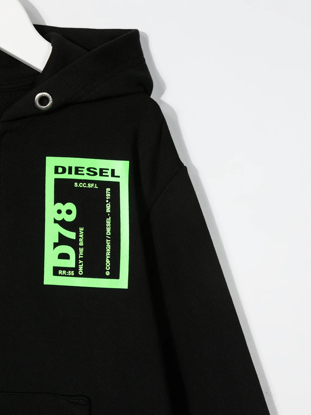 фото Diesel kids худи на молнии с логотипом