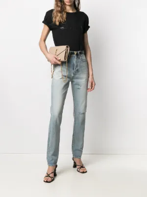 【関税&送料込】Saint Laurent Flare Denim Jeans SAINT LAURENT 70's High-Rise Flared Jeans in Black | endource