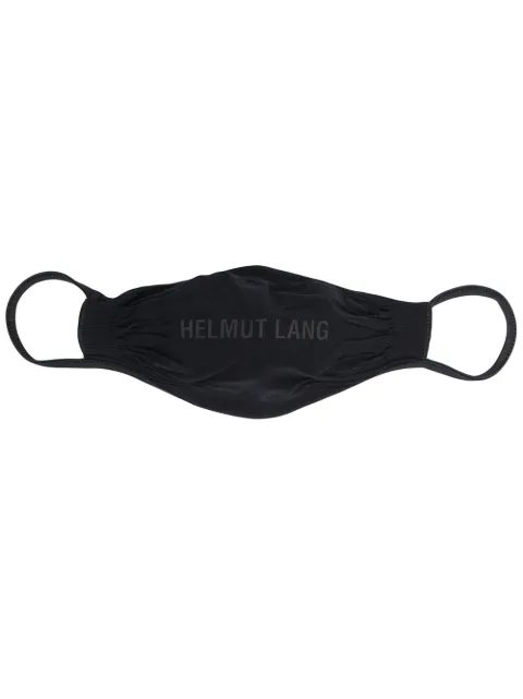 Helmut Lang logo-print face mask