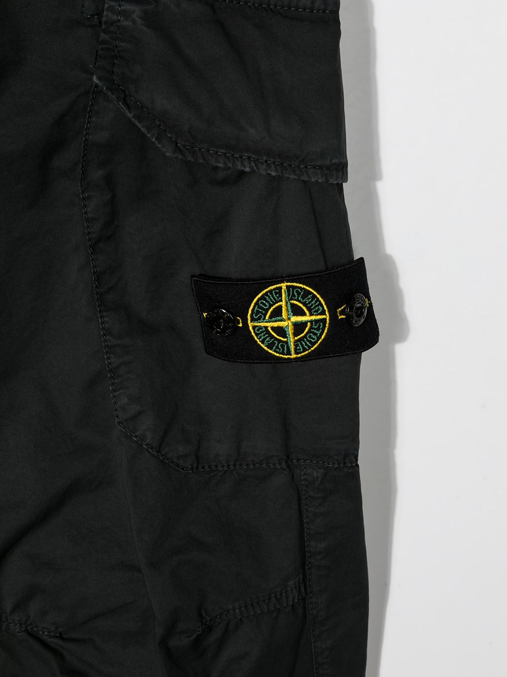 фото Stone island junior брюки карго с нашивкой-логотипом