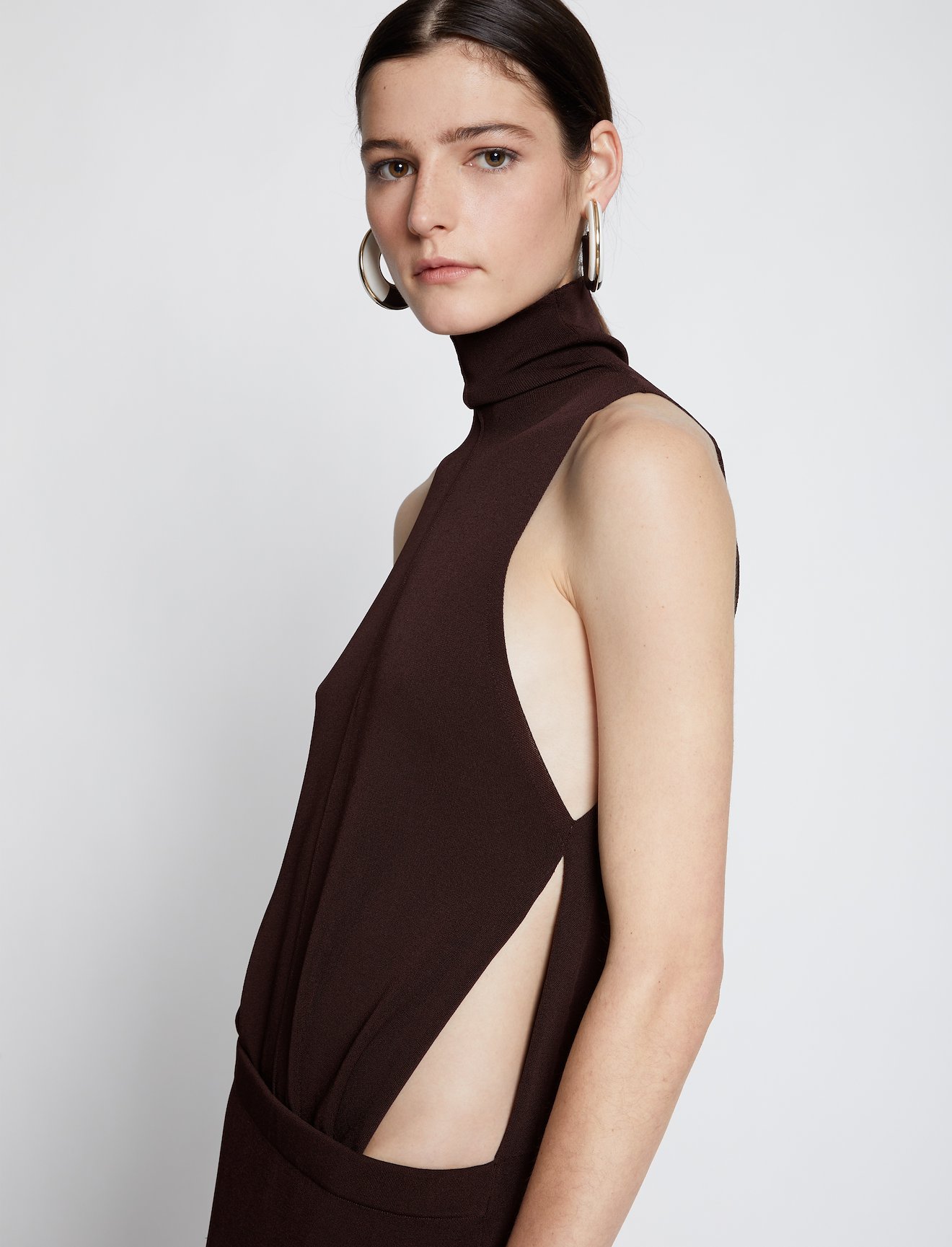 Draped Layered Knit Dress #3