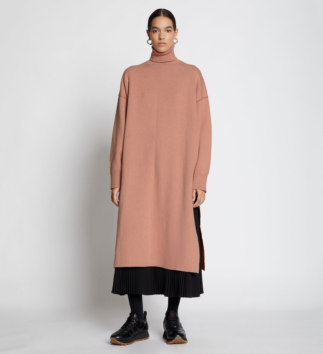 Cashmere Blend Turtleneck Dress