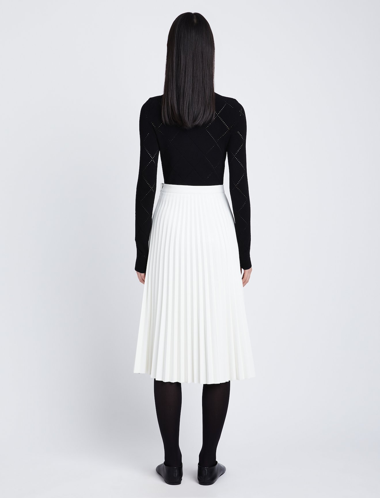 Faux Leather Pleated Skirt #2