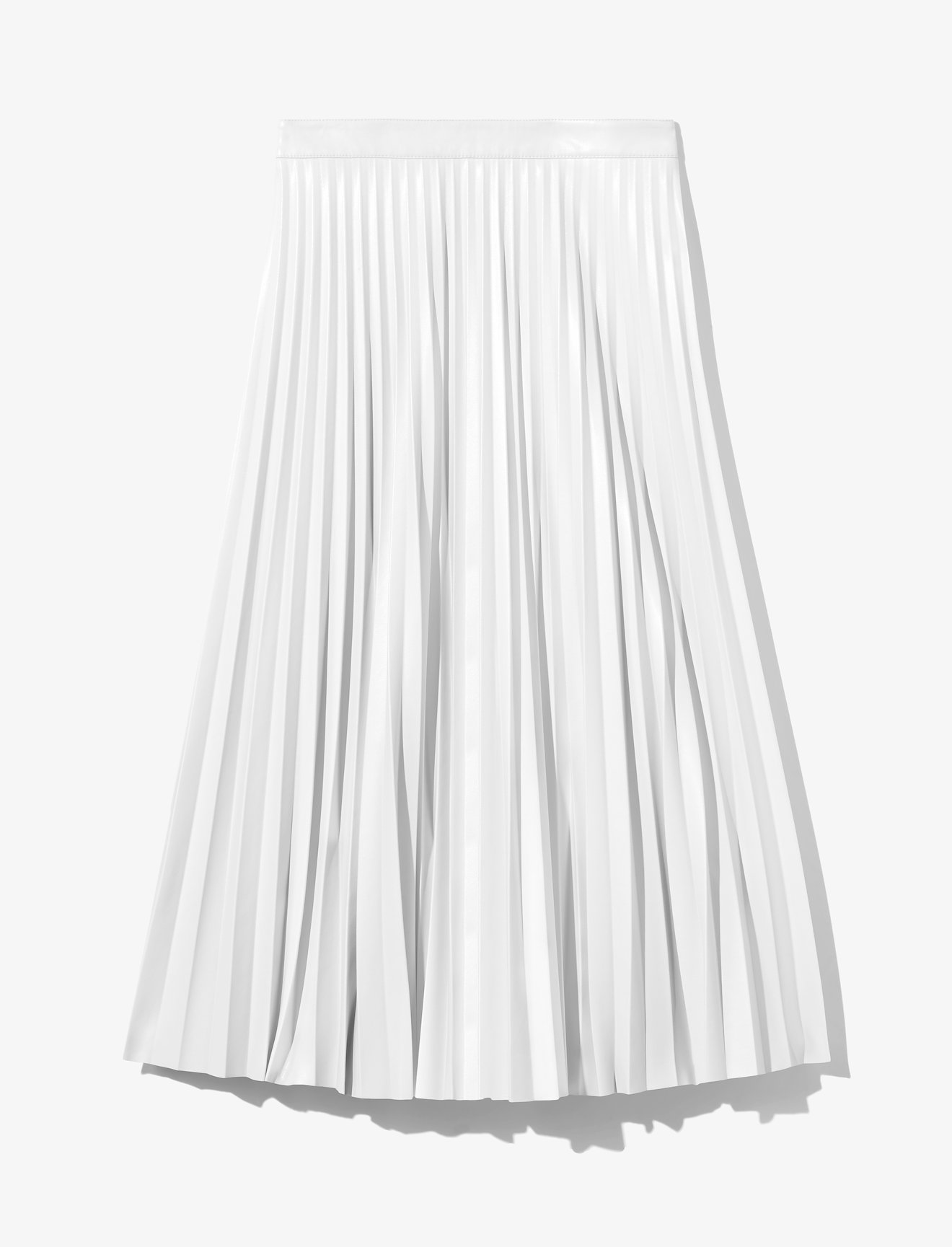 Faux Leather Pleated Skirt #4