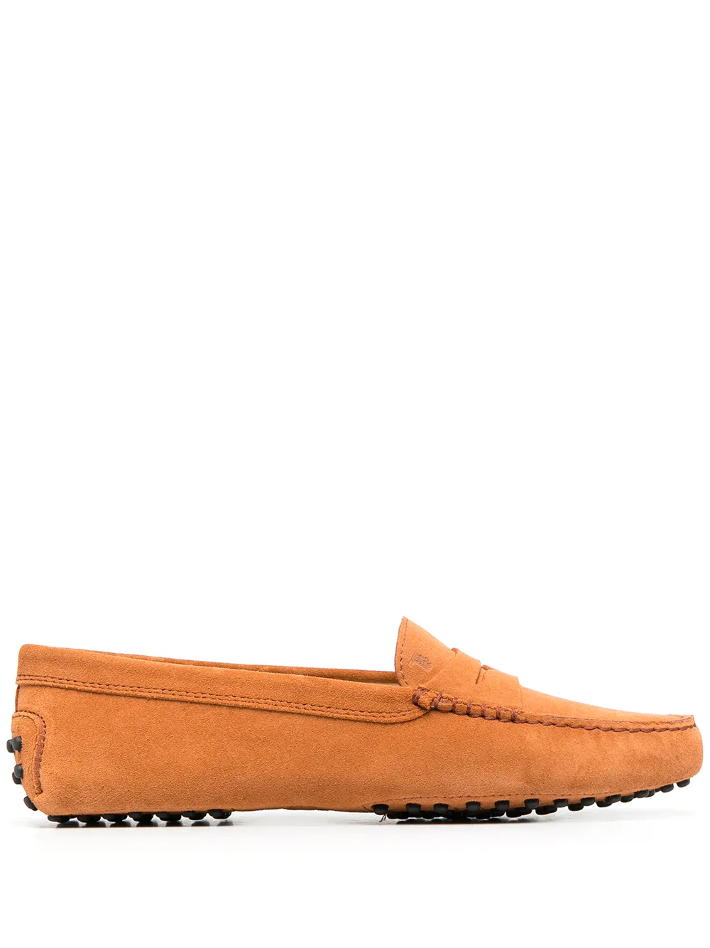 

Tod's Gommino suede driving shoes - Orange