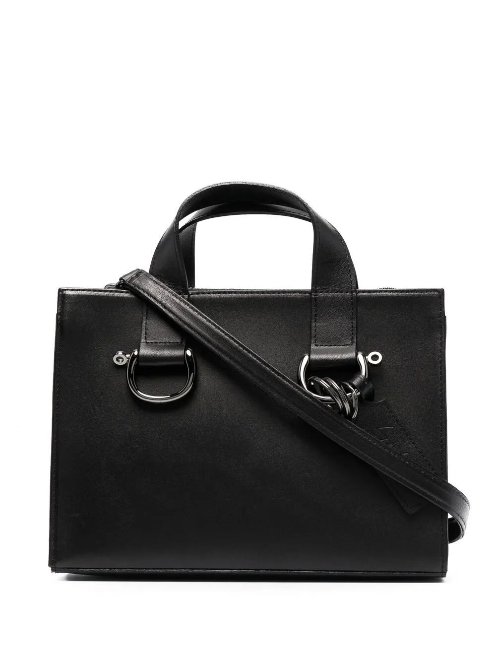 Yohji Yamamoto Discord Mini Zipper Shoulder Bag In Schwarz