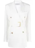 Golden Goose double-breasted belted blazer - White