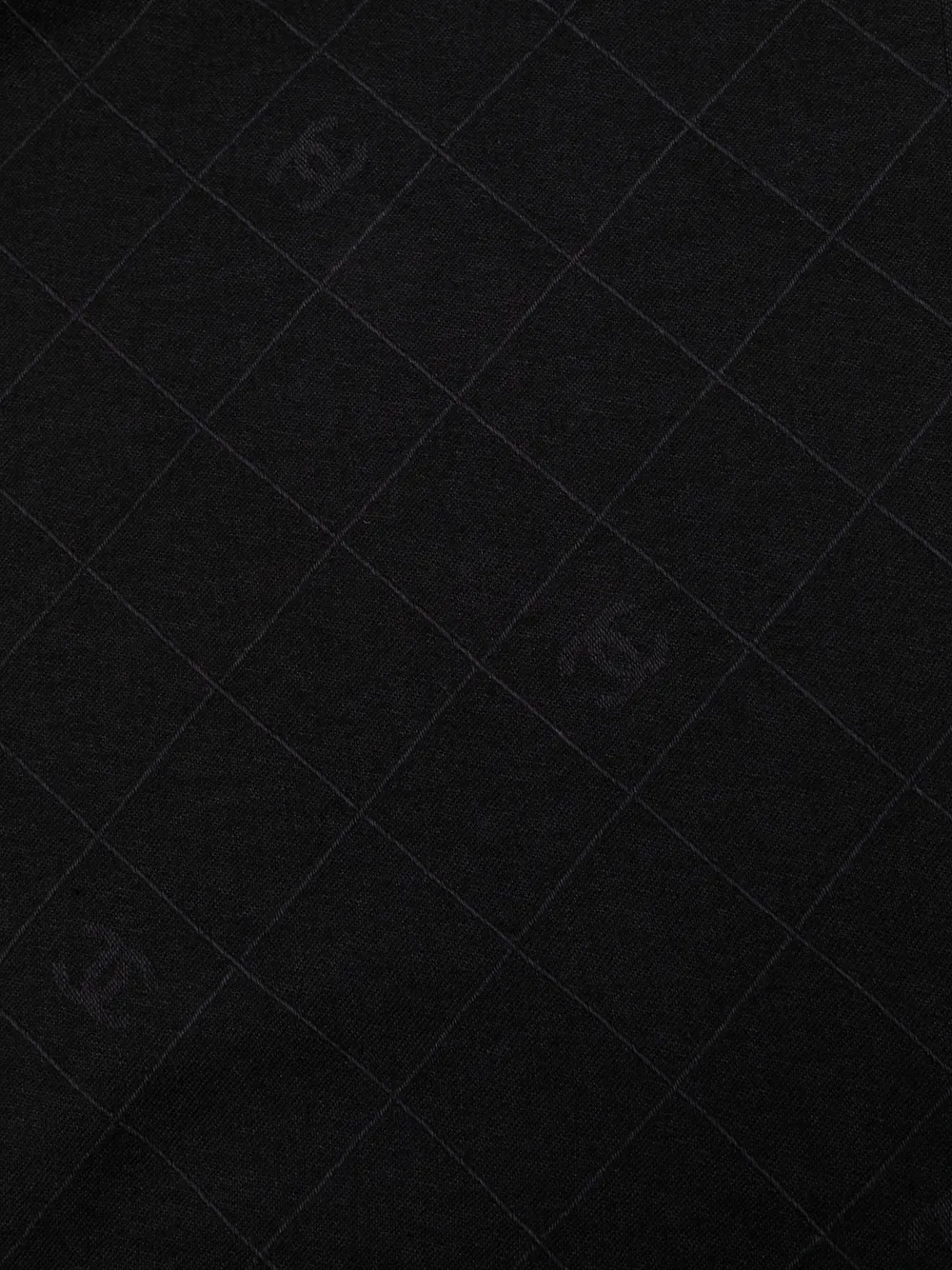 фото Chanel pre-owned шарф с бахромой и монограммой