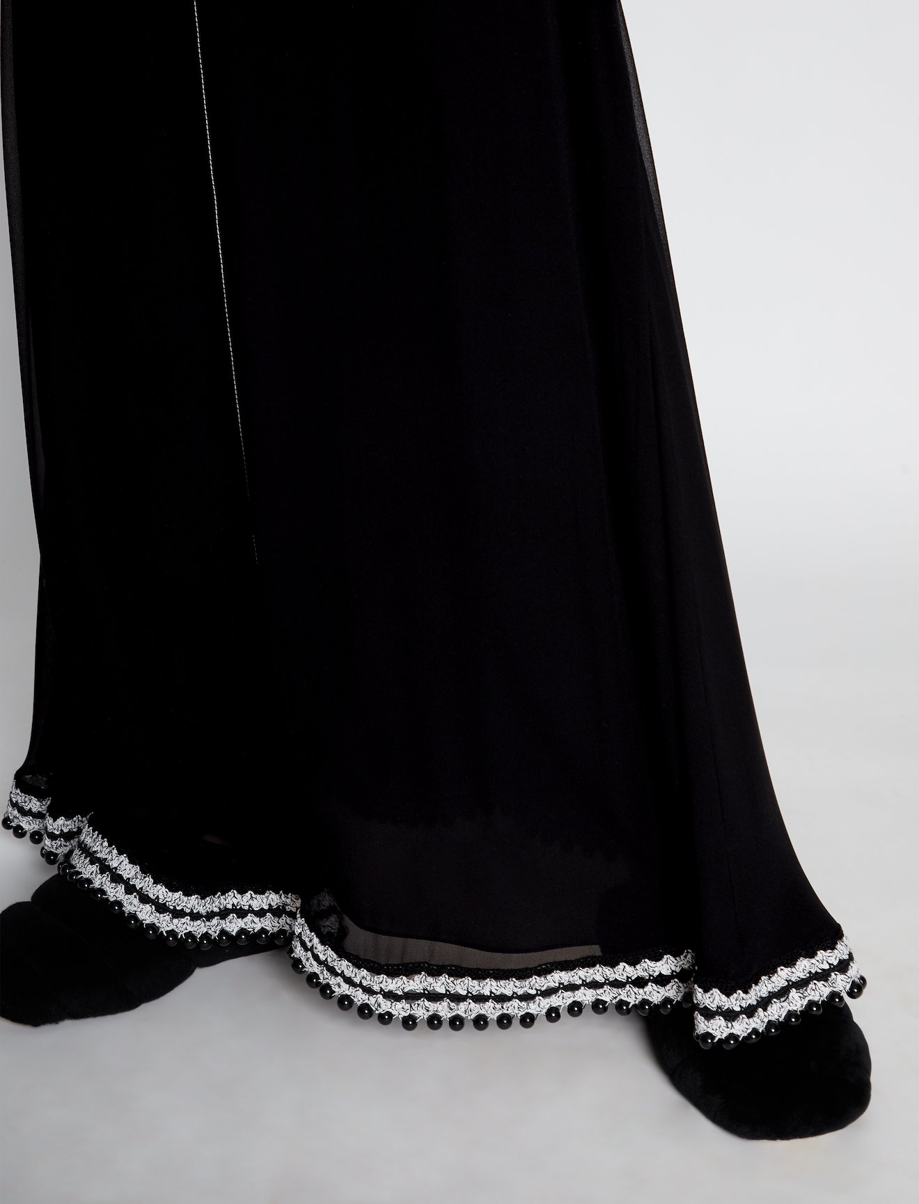 Pieced Chiffon Crochet Border Dress #3