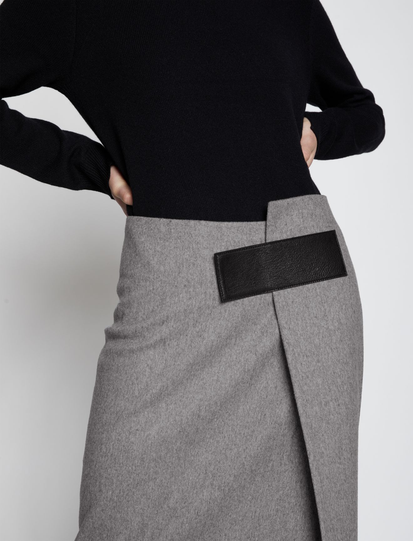 wool wrap skirt