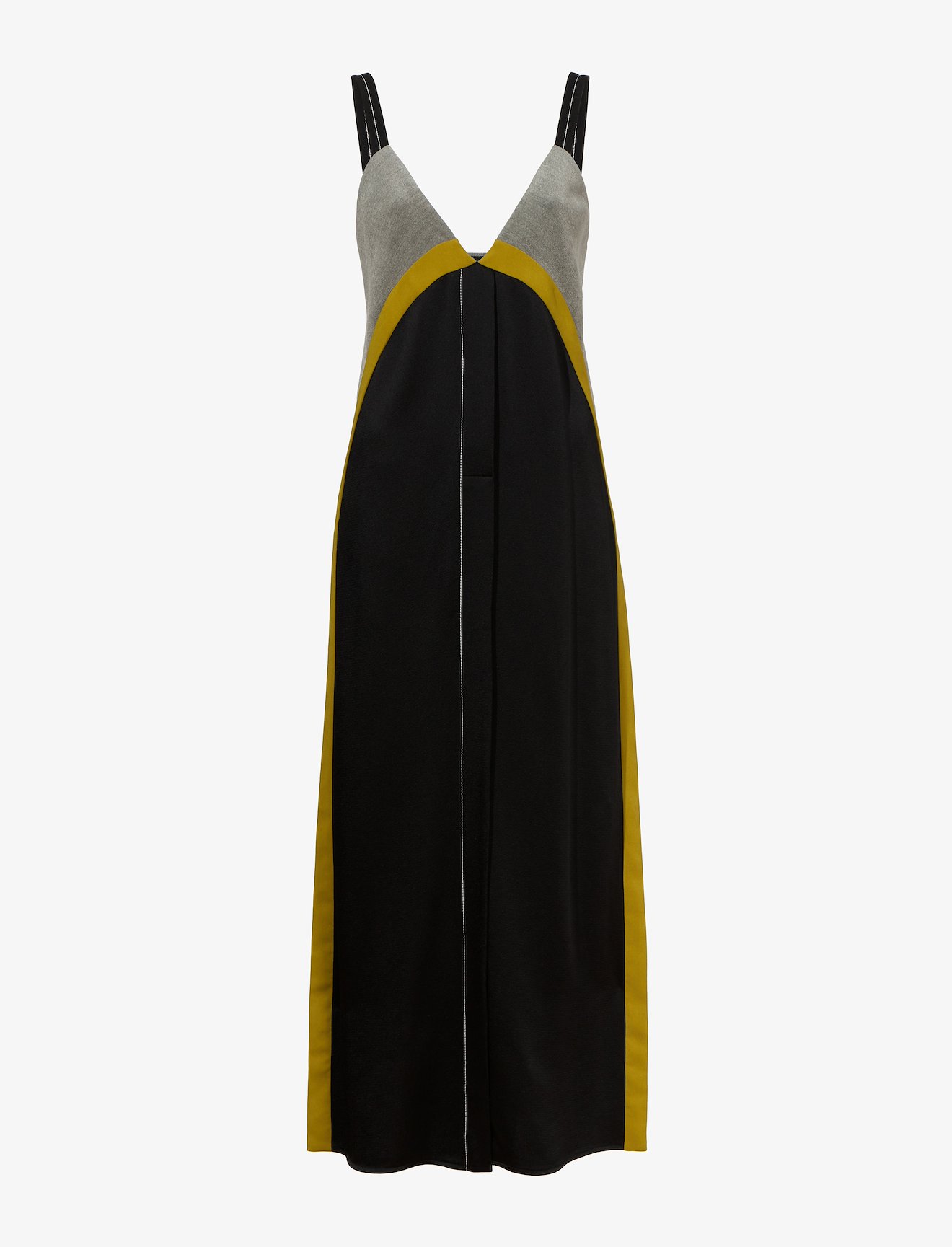 Pieced Hammered Satin Dress #4