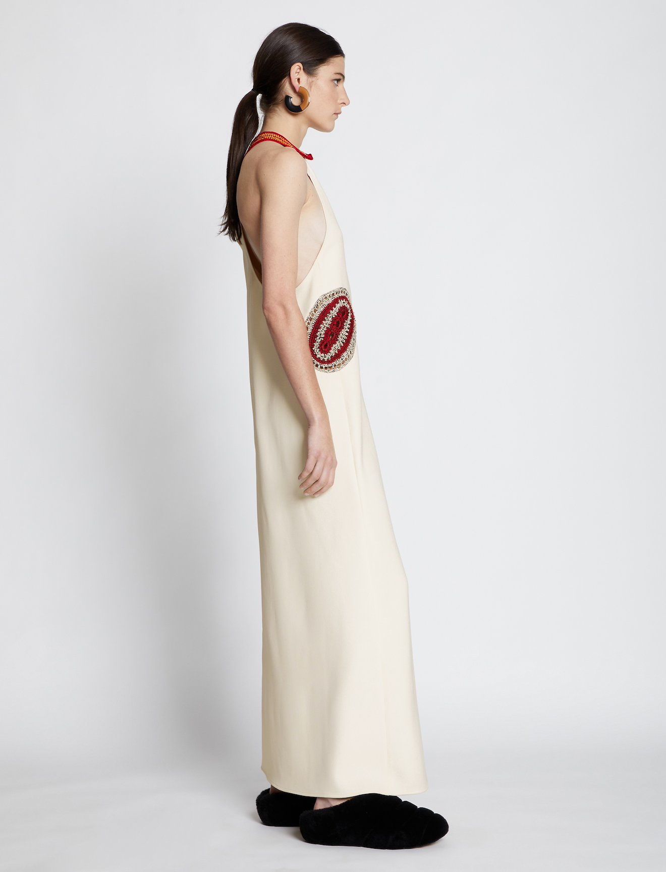 Crepe Crochet Border Dress #1