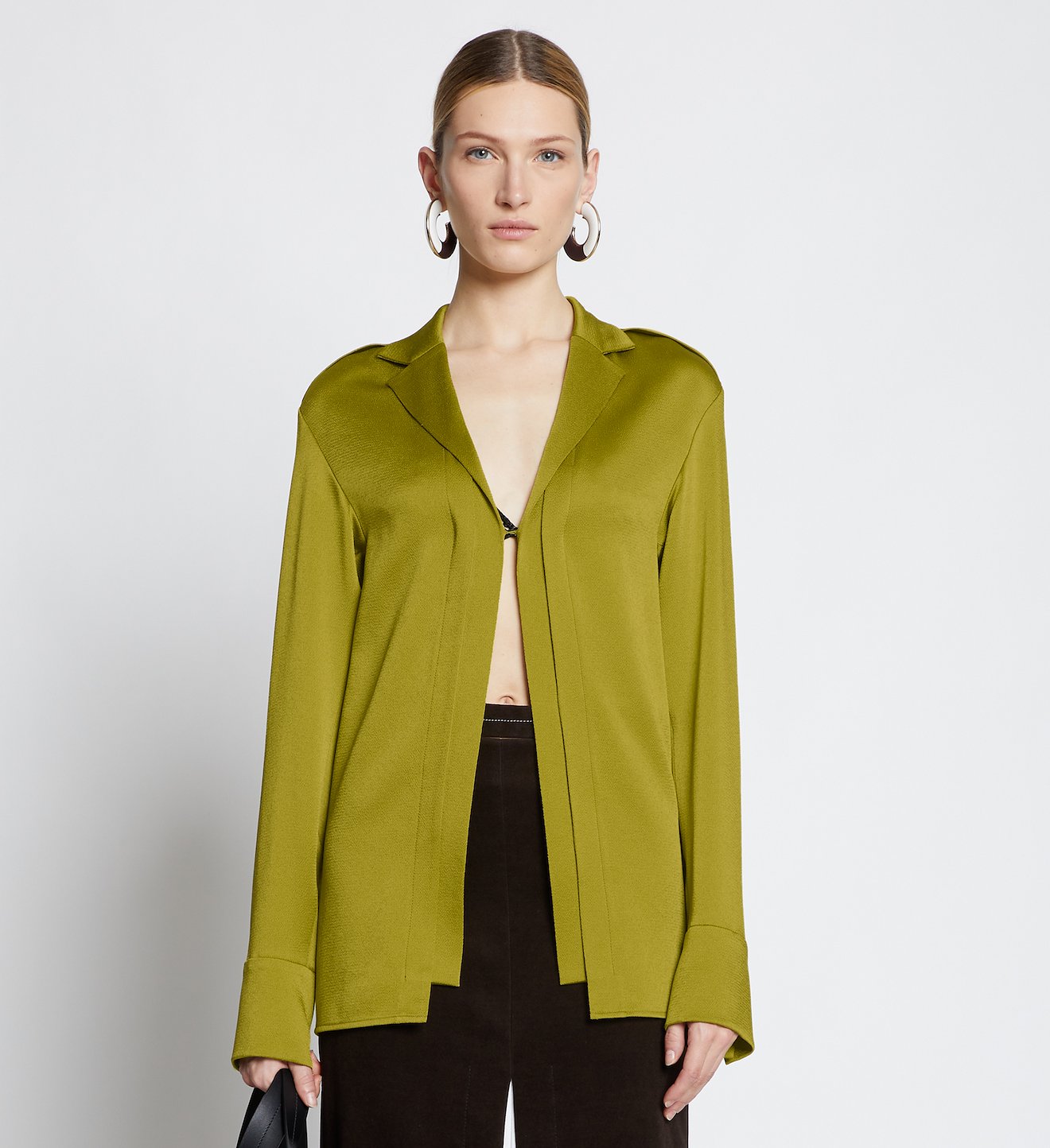 Hammered Satin Shirt