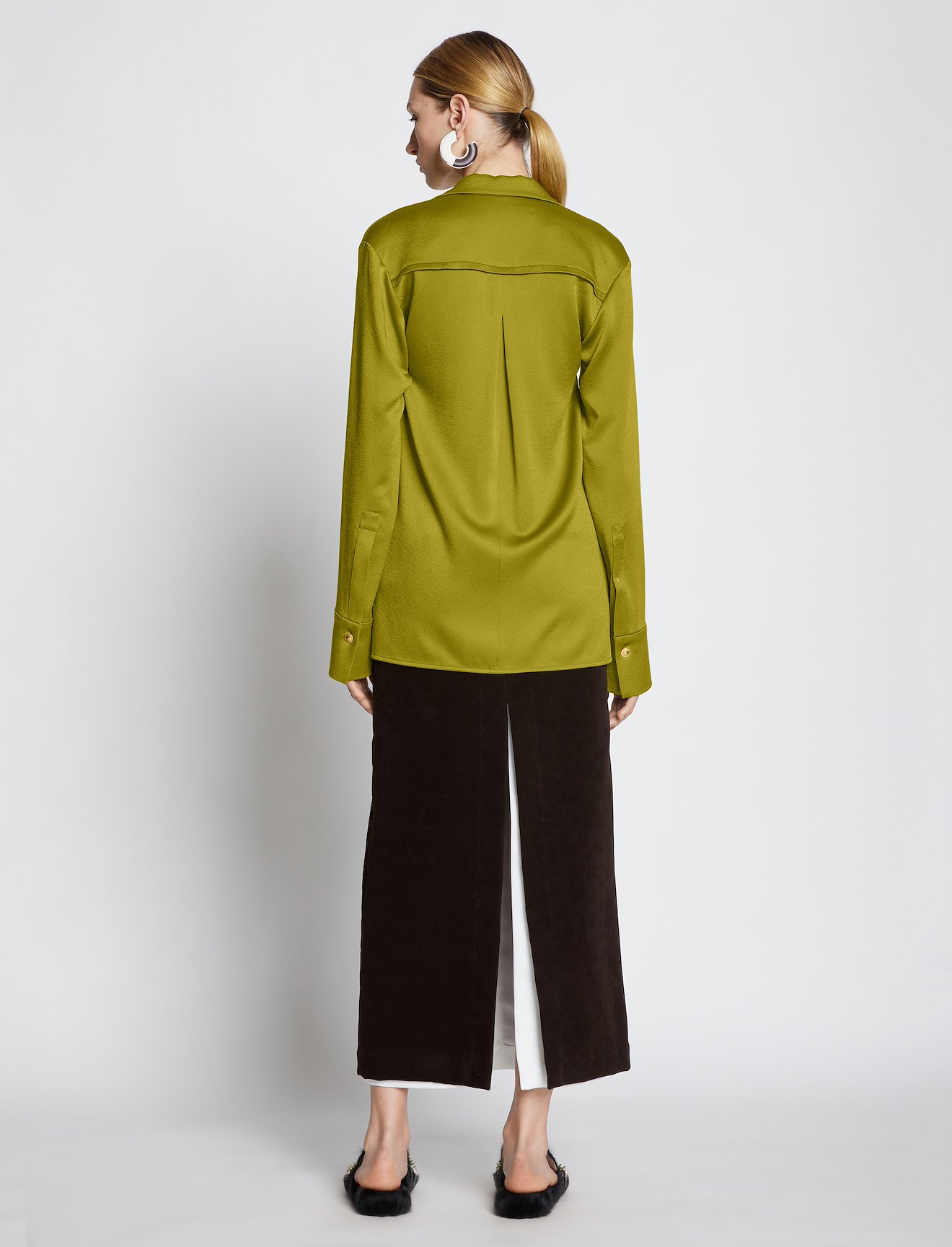 Hammered Satin Shirt #3