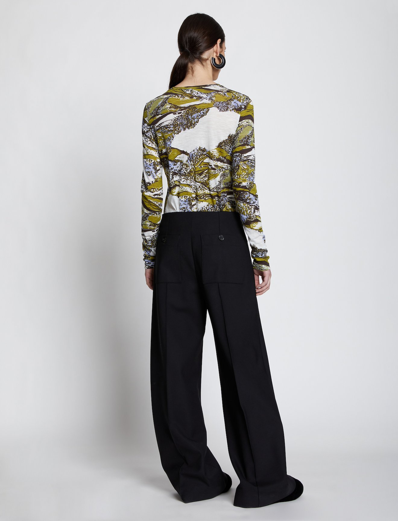 Swirl Print Long Sleeve T-Shirt #2