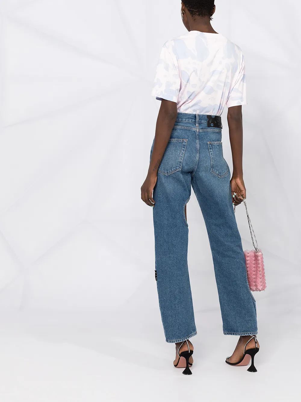 фото Versace jeans couture футболка с абстрактным принтом