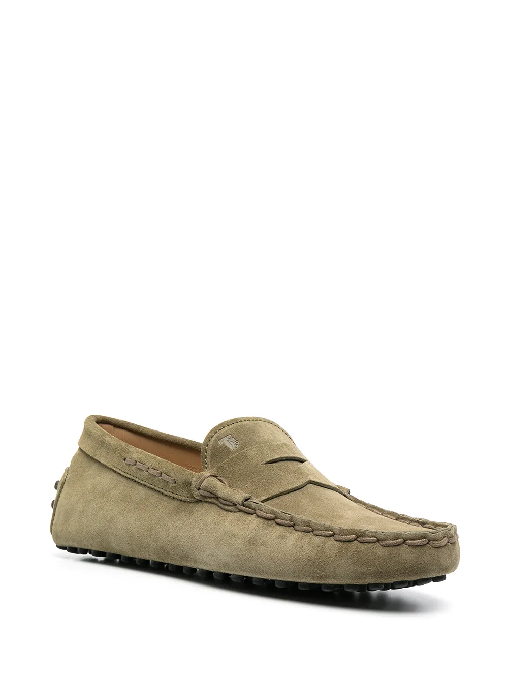 Tod's Loafers met logodetail - Groen