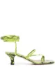 Image 1 of Paris Texas snakeskin-effect leather sandals
