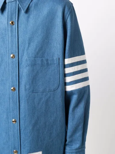 Thom Browne 4-Bar long-sleeve denim 