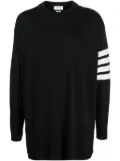 Thom Browne fine-knit 4-Bar wool jumper - Black