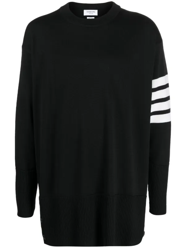 激安価格の Thom Browne fine-knit 4-Bar Wool Jumper | Black | FARFETCH トップス