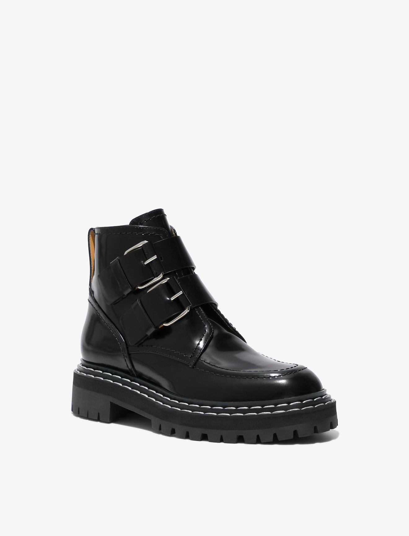 Lug Sole Buckle Boots #1