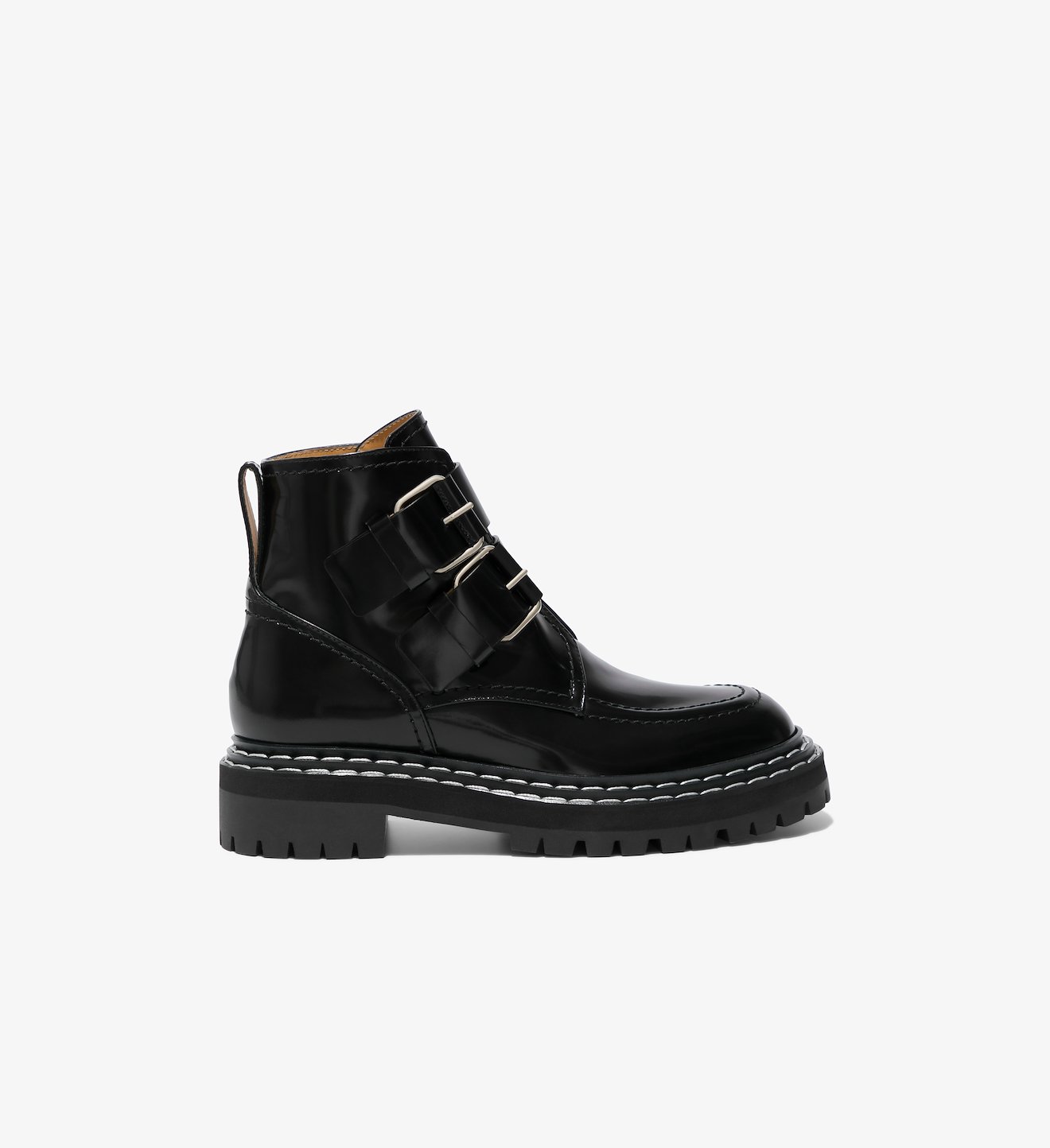Lug Sole Buckle Boots