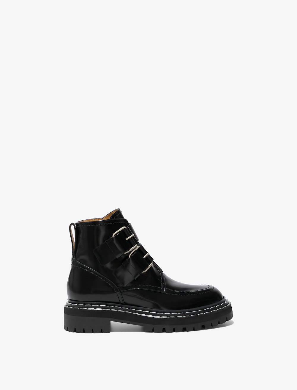 Lug Sole Buckle Boots