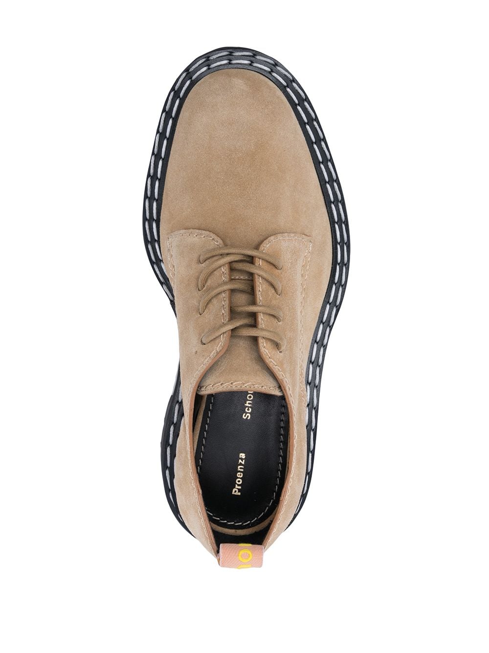 Shop Proenza Schouler Chunky-sole Derby Shoes In Braun