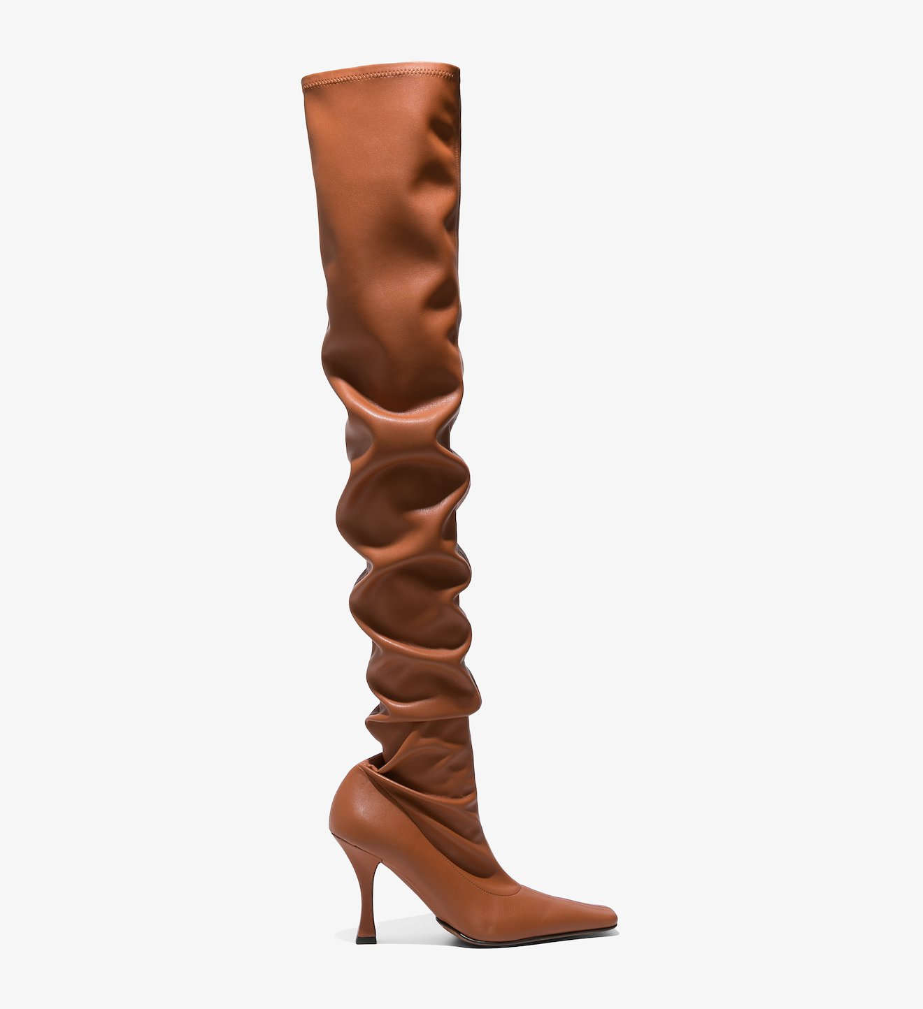 Trap Over the Knee Boots in brown | Proenza Schouler