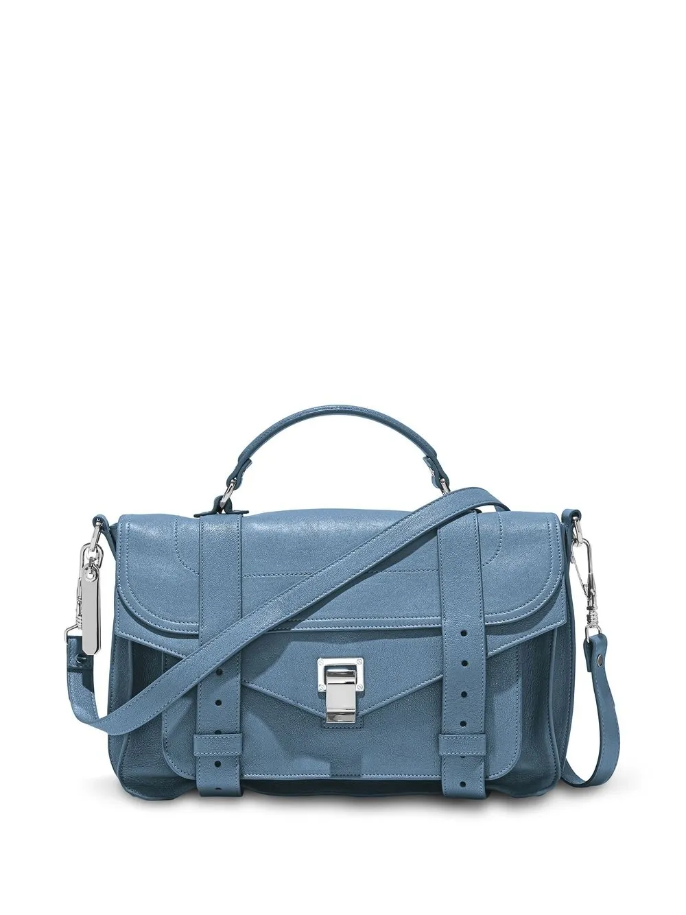 

Proenza Schouler foldover leather shoulder bag - Blue