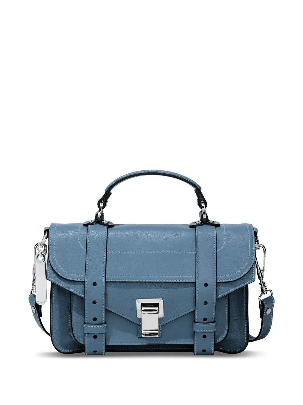 

Proenza Schouler foldover leather shoulder bag - Blue