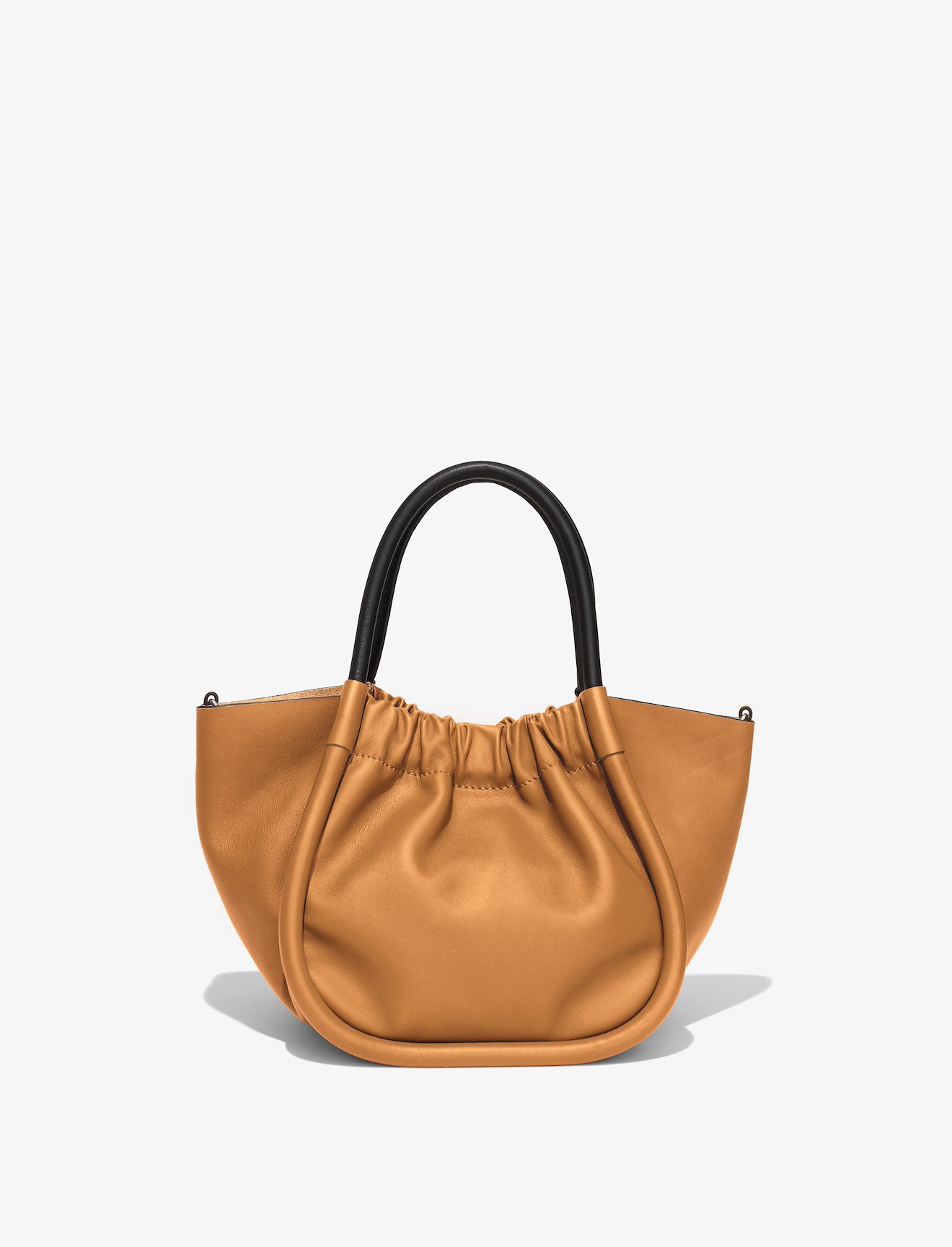 Small Ruched Crossbody Tote in brown | Proenza Schouler