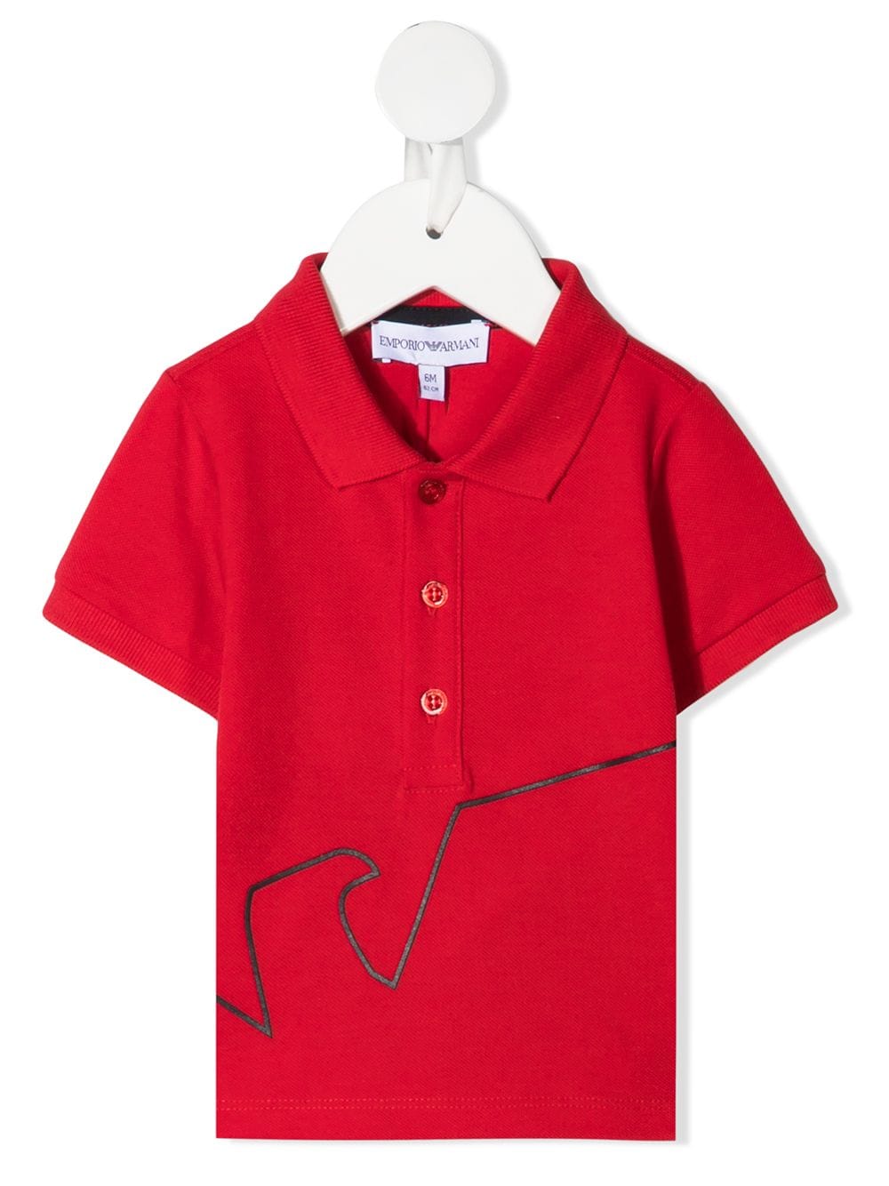 EMPORIO ARMANI LOGO-PRINT POLO SHIRT