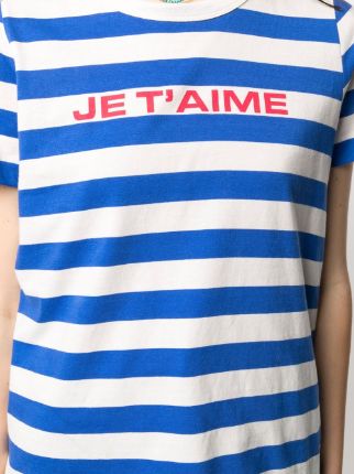 Je t'aime striped T-shirt展示图