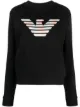 Image 1 of Emporio Armani logo print jumper