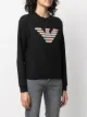 Emporio Armani logo print jumper