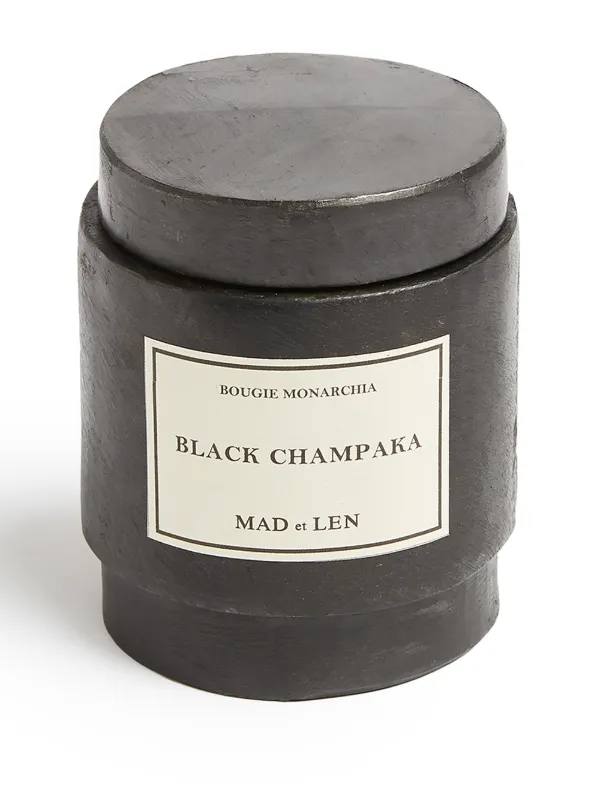 新品 MAD et LEN キャンドル マドエレン BLACK CHAMPAKA 1500-1500-candle-front-black-