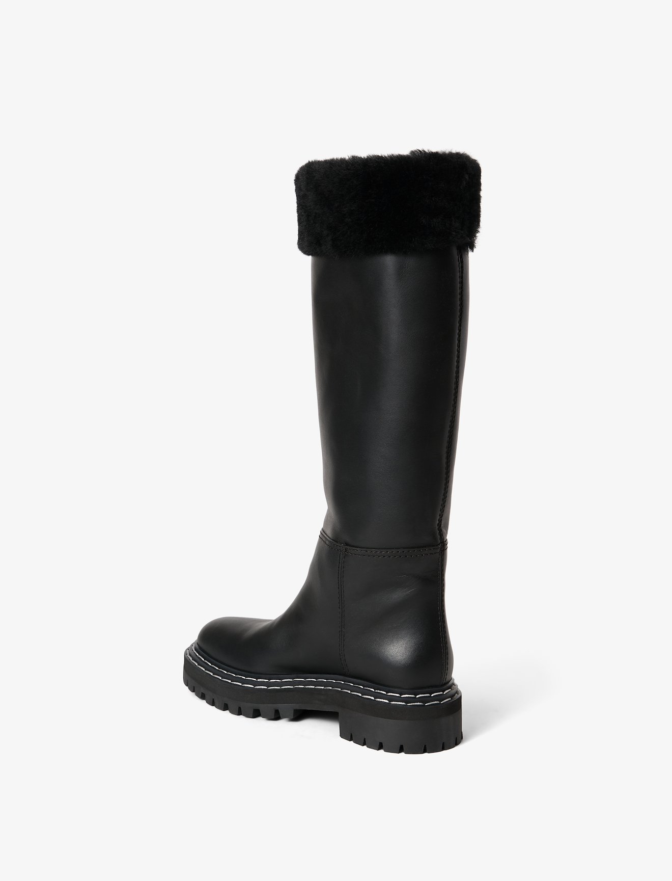 Lug Shearling Tall Boots #2