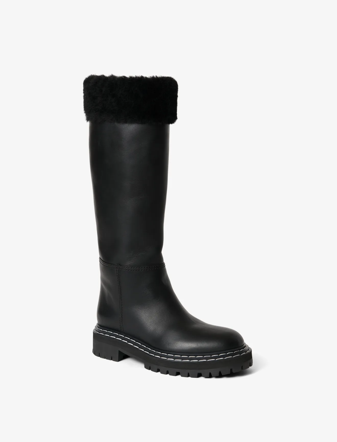 sheepskin tall boots