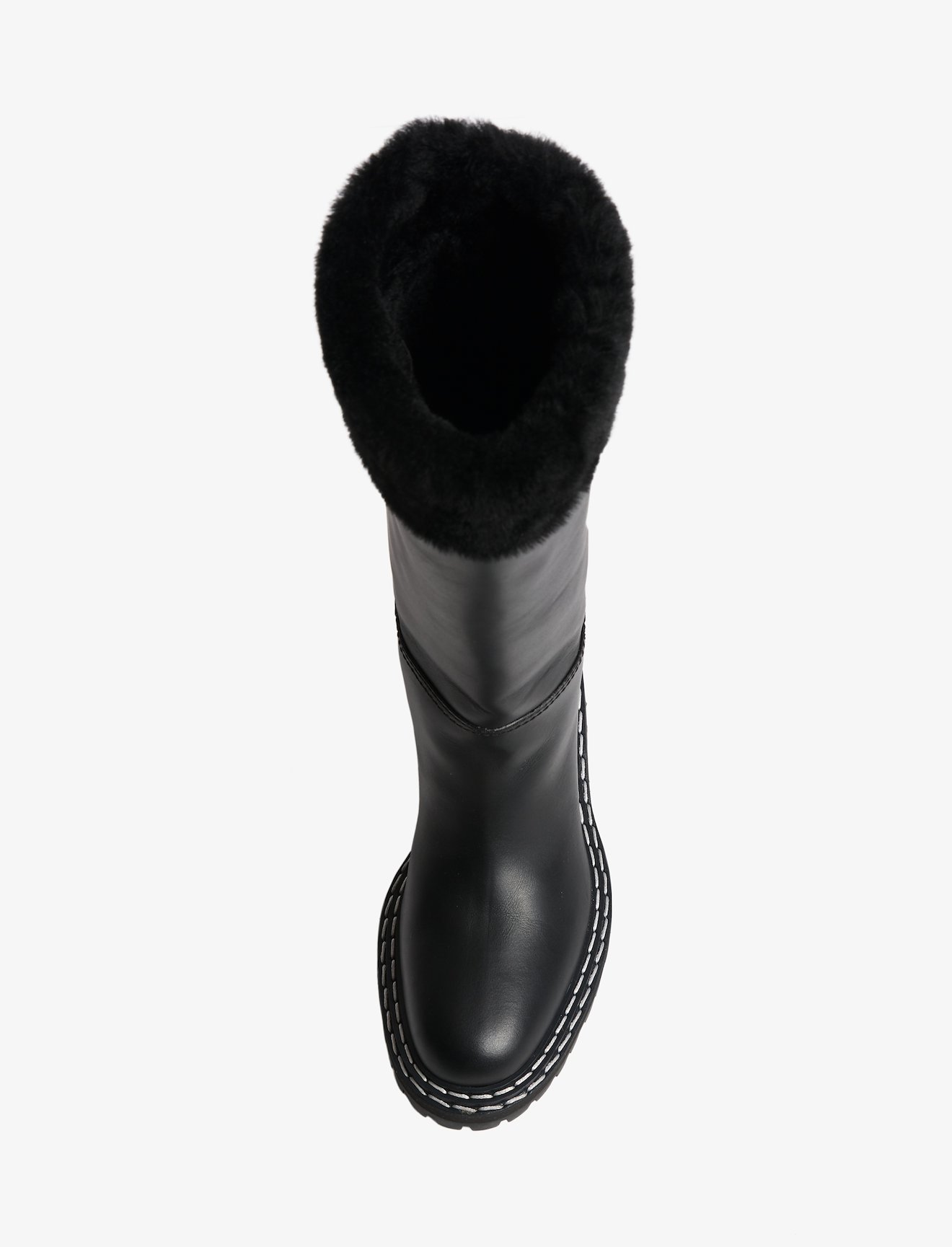 Lug Shearling Tall Boots #3