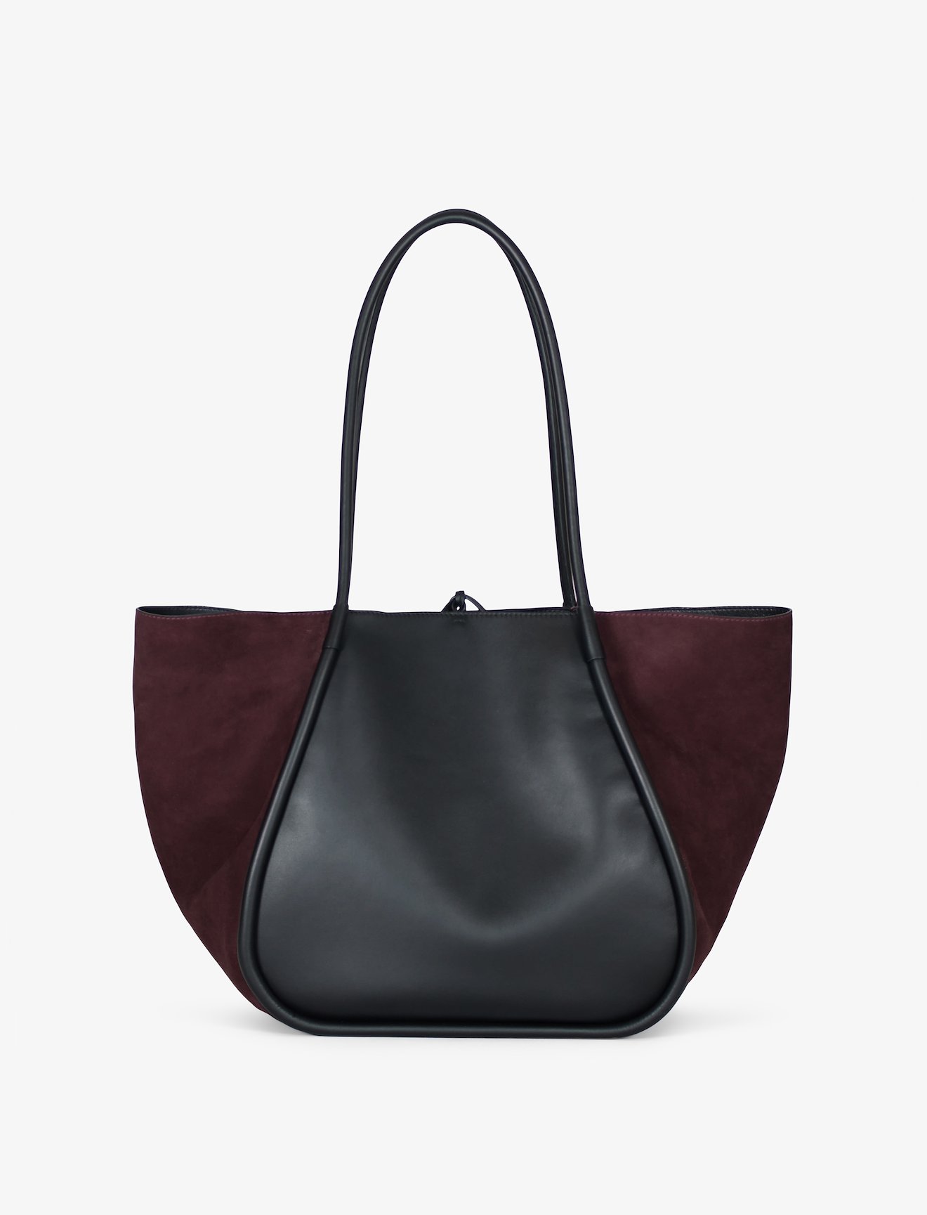 Large Suede Ruched Tote #2