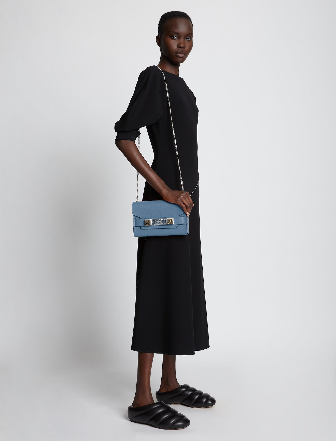 Chain PS11 Clutch in dusty blue | Proenza Schouler