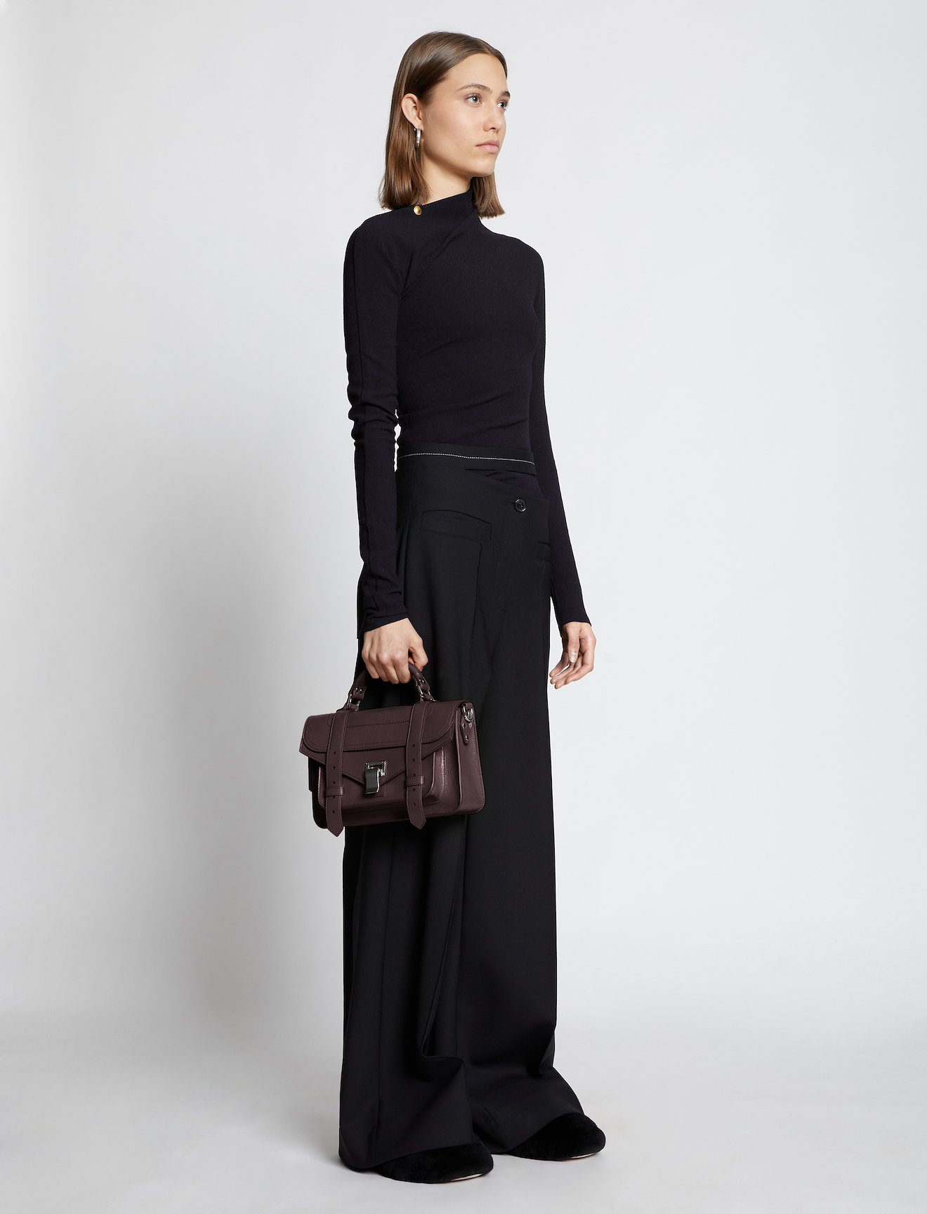 PS1 Tiny Bag in chocolate plum | Proenza Schouler