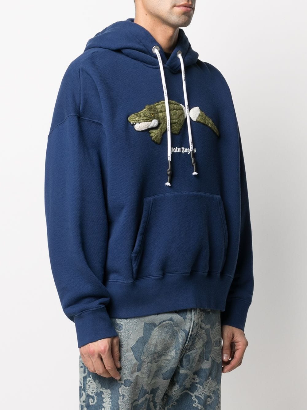 Palm Angels Crocodile Patch Logo Hoodie - Farfetch