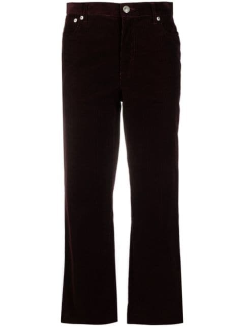 A.P.C. Cropped Corduroy Trousers - Farfetch